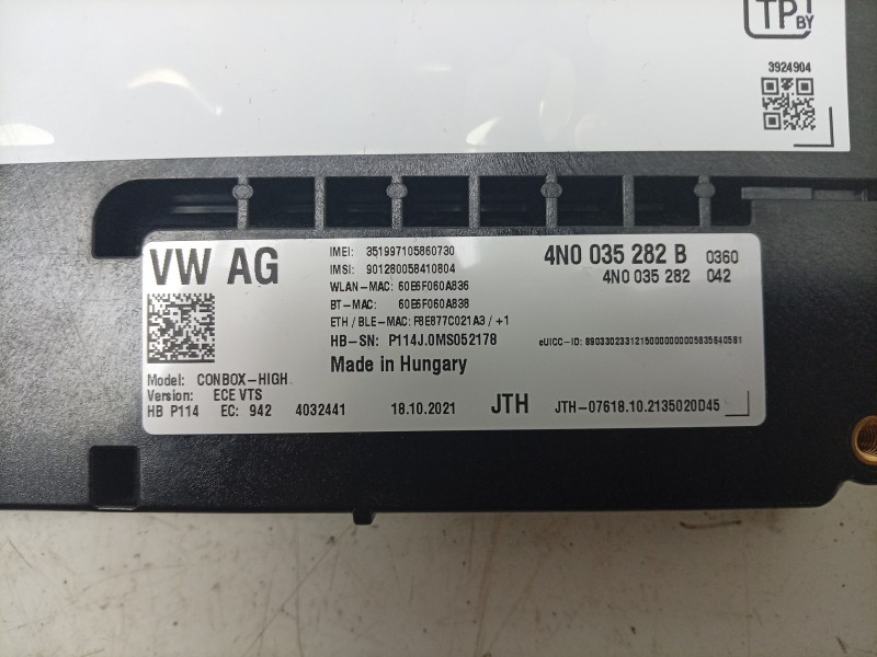 Recambio de modulo electronico para porsche taycan (y1a) 4s referencia OEM IAM  4N0035282B 