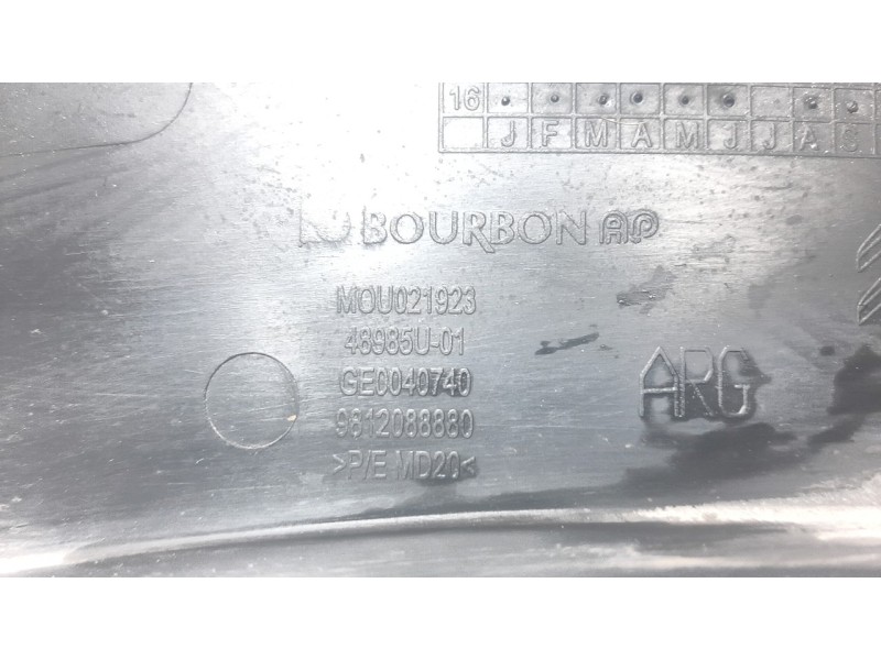 Recambio de aletin trasero izquierdo para citroen c3 1.5 blue-hdi fap referencia OEM IAM 9812088880  