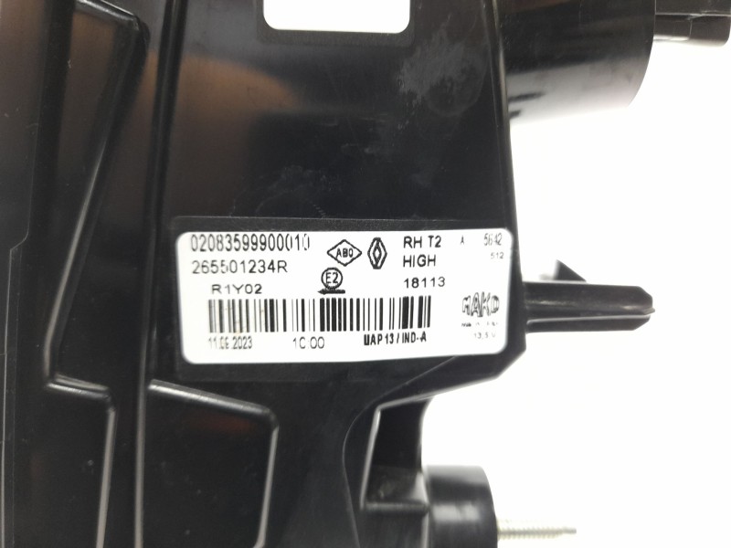 Recambio de piloto trasero derecho interior para renault captur ii (hf_) tce 90 (hfm6) referencia OEM IAM  265501234R 