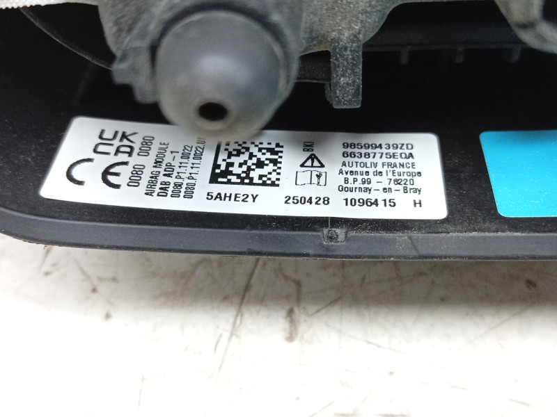 Recambio de kit airbag para citroën c4 iii (ba_, bb_, bc_) 1.2 puretech 130 (bahnsa, bahnsb) referencia OEM IAM  98429383ZD 