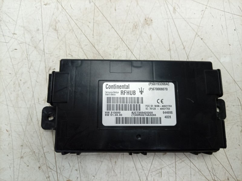 Recambio de modulo electronico para maserati ghibli iii (m157) 3.0 s q4 referencia OEM IAM  68193398AC 