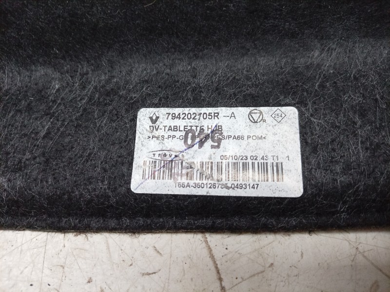 Recambio de bandeja trasera para renault captur ii (hf_) tce 90 (hfm6) referencia OEM IAM  794202705R 