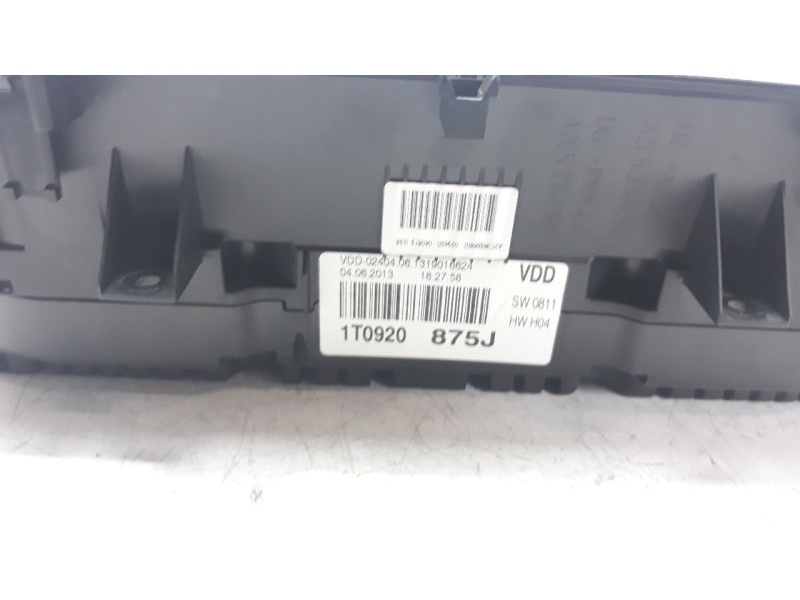 Recambio de cuadro instrumentos para volkswagen touran (1t3) 2.0 tdi referencia OEM IAM 1T0920875J  