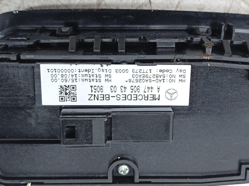 Recambio de mando elevalunas delantero izquierdo para mercedes-benz vito tourer (w447) 116 cdi / 116 bluetec (447.701, 447.703, 