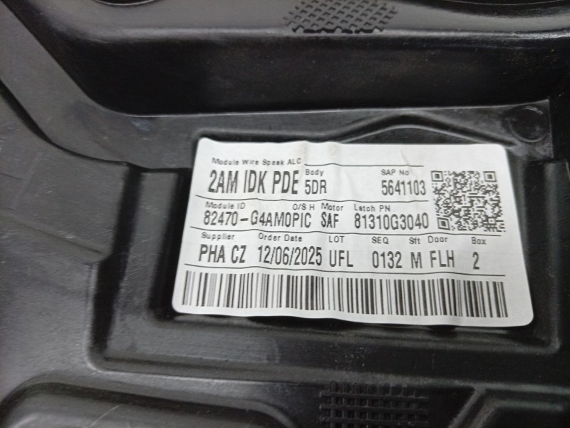 Recambio de elevalunas delantero izquierdo para hyundai i30 (pde, pd, pden) 1.0 t-gdi referencia OEM IAM  82471G4500 