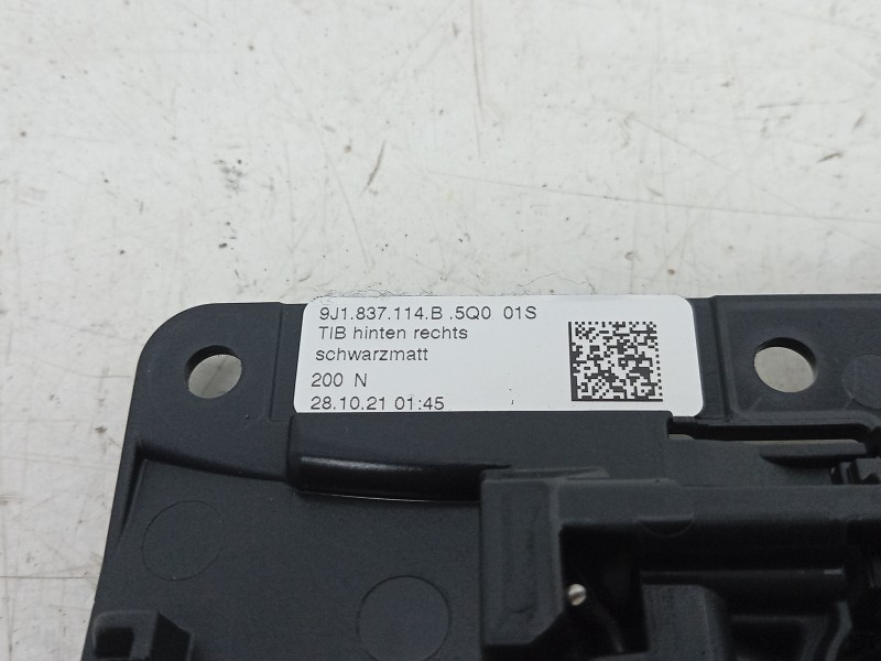 Recambio de maneta interior trasera derecha para porsche taycan (y1a) 4s referencia OEM IAM  9J1837114B 