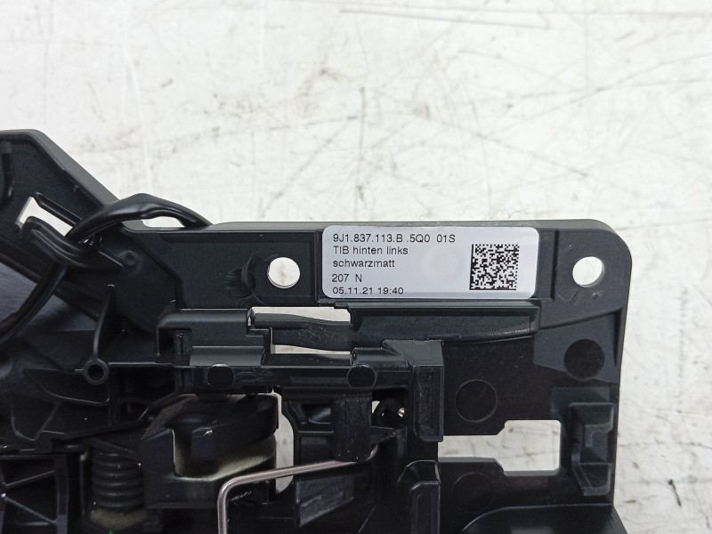 Recambio de maneta interior trasera izquierda para porsche taycan (y1a) 4s referencia OEM IAM  9J1837113B 