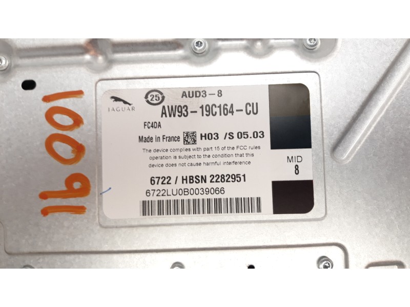 Recambio de sistema audio / radio cd para jaguar xf 2.2 diesel luxury referencia OEM IAM AW9319C164CU  