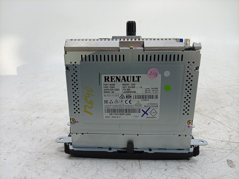 Recambio de pantalla multifuncion para renault captur i (j5_, h5_) 0.9 tce 90 referencia OEM IAM  281153136R 