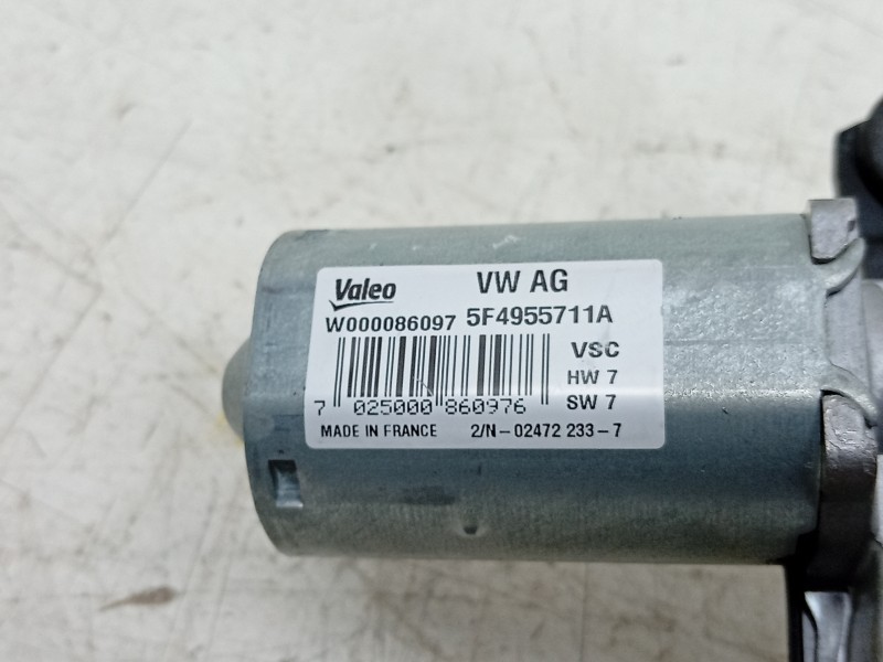 Recambio de motor limpia trasero para skoda rapid spaceback (nh1) 1.4 tdi referencia OEM IAM W000086097 5F4955711A 