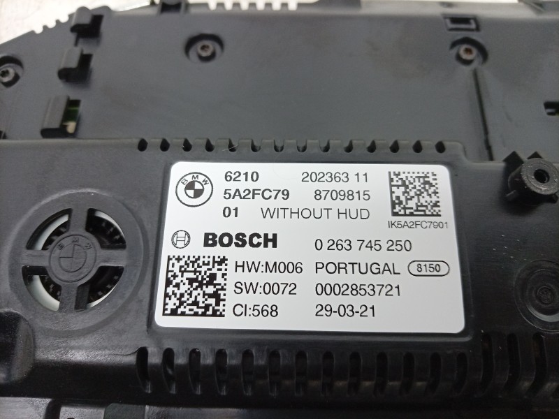 Recambio de cuadro instrumentos para bmw x4 (g02, f98) xdrive 20 d mild-hybrid referencia OEM IAM 3G0920320B 3G0920320B 