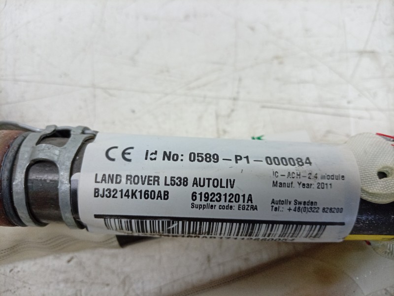 Recambio de airbag cortina delantero izquierdo para land rover range rover evoque (l538) 2.0 4x4 referencia OEM IAM 0589P1000084