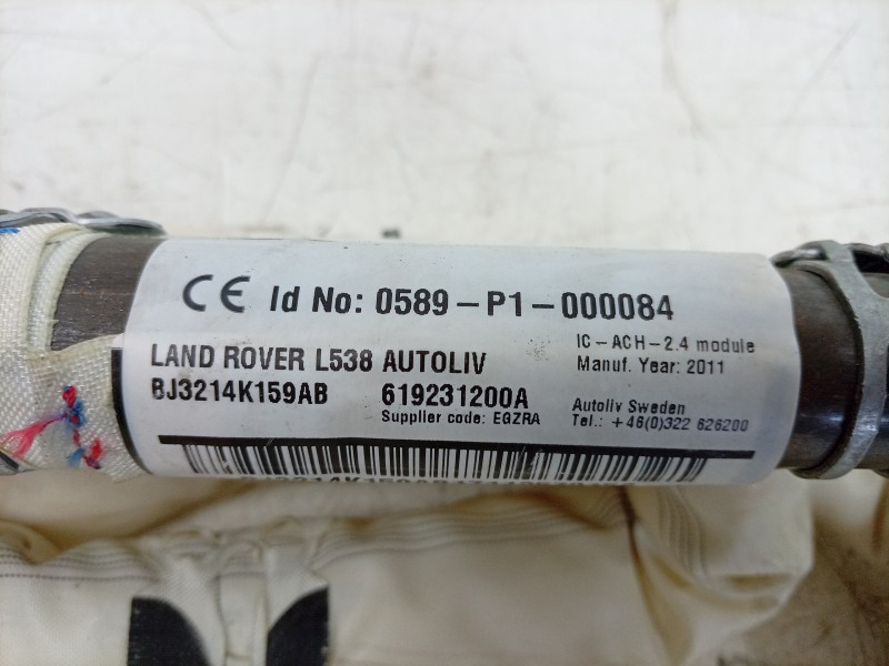 Recambio de airbag cortina delantero derecho para land rover range rover evoque (l538) 2.0 4x4 referencia OEM IAM 0589P1000084 B