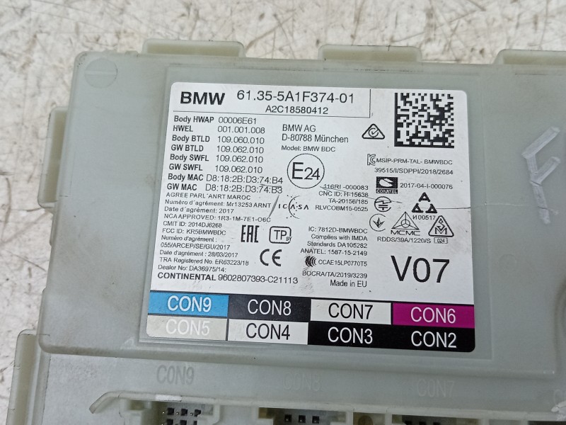 Recambio de modulo electronico para bmw x4 (g02, f98) xdrive 20 d mild-hybrid referencia OEM IAM A2C18580412 61355A1F374 
