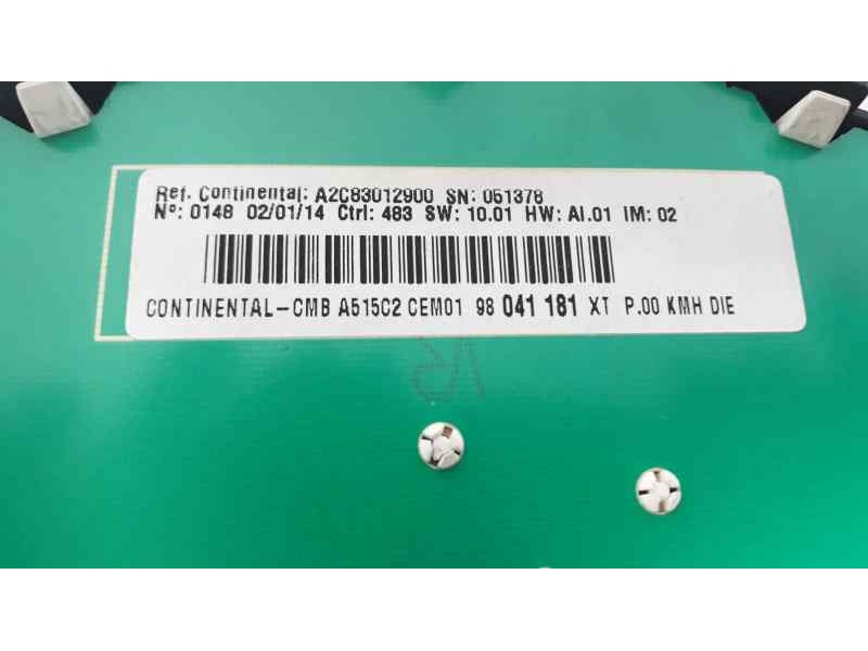 Recambio de cuadro instrumentos para citroen c3 attraction referencia OEM IAM 98041181XT A2C83012900 