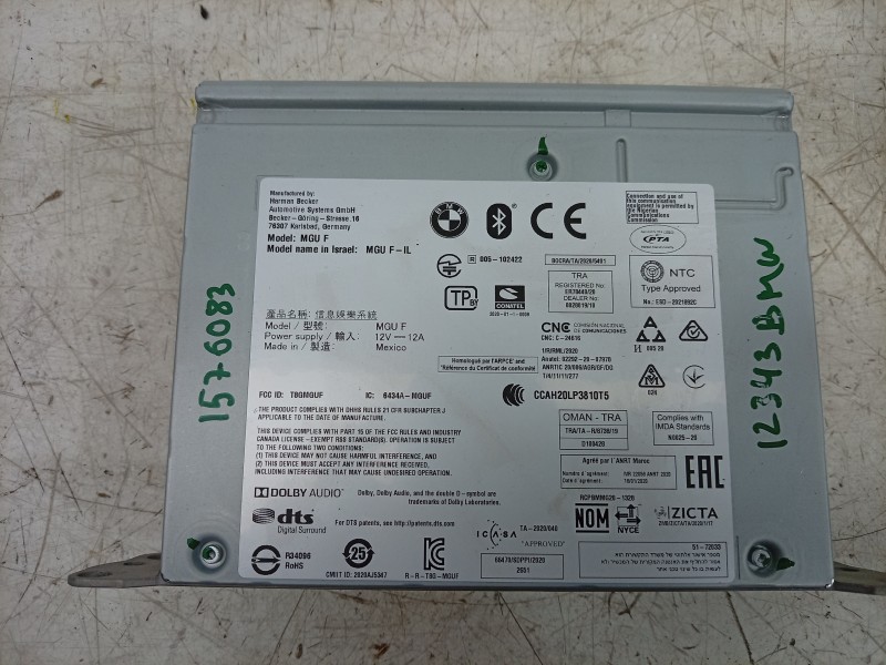 Recambio de pantalla multifuncion para bmw x4 (g02, f98) xdrive 20 d mild-hybrid referencia OEM IAM  65505A065D5 