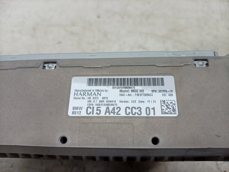 Recambio de pantalla multifuncion para bmw x4 (g02, f98) xdrive 20 d mild-hybrid referencia OEM IAM  65505A065D5 