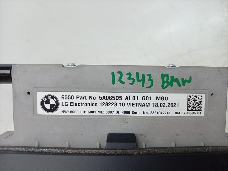 Recambio de pantalla multifuncion para bmw x4 (g02, f98) xdrive 20 d mild-hybrid referencia OEM IAM  65505A065D5 