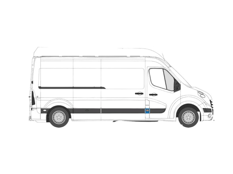 Recambio de moldura para renault master kasten referencia OEM IAM 768560130R 768560130R 107199292D/2373010/OP9541425