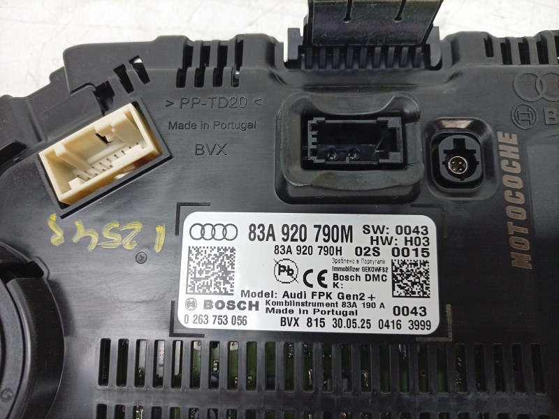 Recambio de cuadro instrumentos para audi q3 sportback (f3n) 35 tdi referencia OEM IAM  83A920790M 