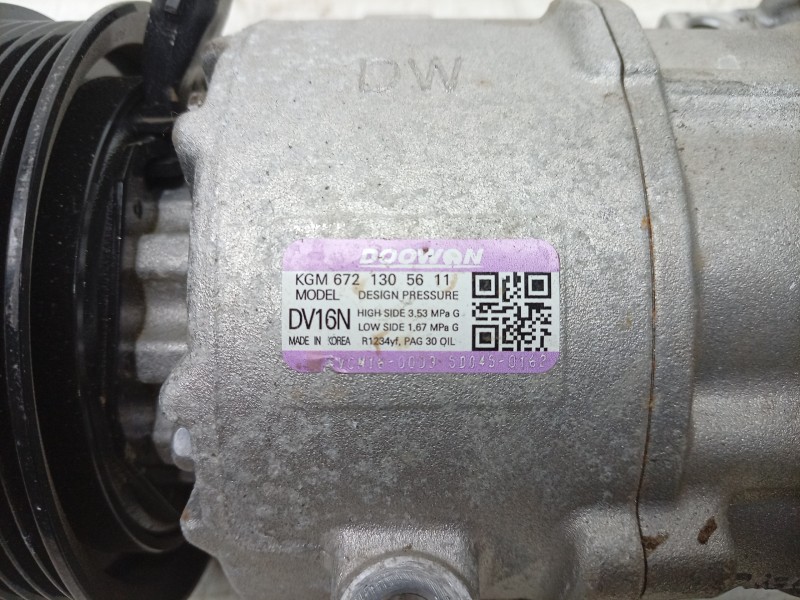 Recambio de compresor aire acondicionado para kg mobility rexton referencia OEM IAM  6721305611 