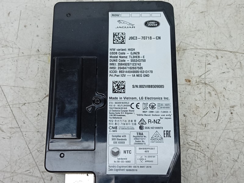 Recambio de modulo electronico para jaguar e-pace first edition referencia OEM IAM  J9C370718CN 