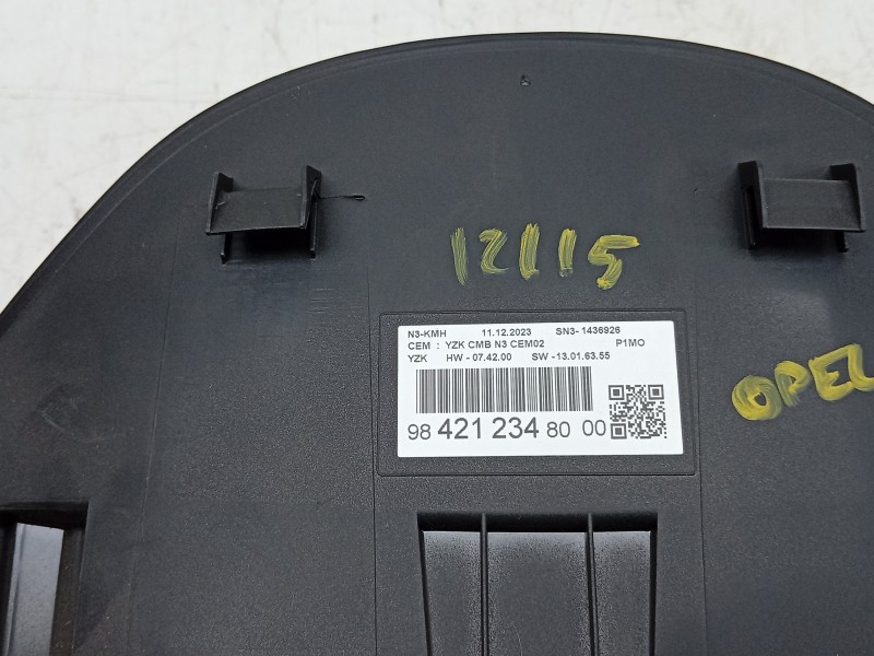 Recambio de cuadro instrumentos para opel crossland x / crossland (p17, p2qo) 1.2 (75) referencia OEM IAM 9842123480 9828207880 