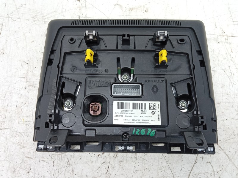 Recambio de pantalla multifuncion para renault captur ii (hf_) tce 90 (hfm6) referencia OEM IAM 280346419R 259152694R 