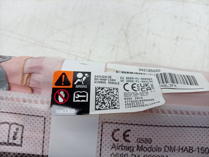 Recambio de kit airbag para opel crossland x / crossland (p17, p2qo) 1.2 (75) referencia OEM IAM  YQ008065YX 