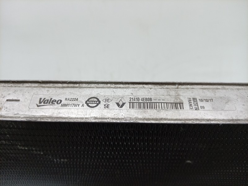 Recambio de radiador agua para renault espace v (jr_) 1.6 dci 160 referencia OEM IAM RA2224 214104EB0B 59271/DS712R002