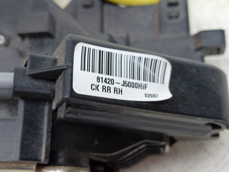 Recambio de cerradura puerta trasera derecha para kia stinger (ck) 2.0 tgdi cat referencia OEM IAM  81420J5000 EZCHY644