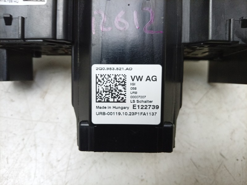 Recambio de mando multifuncion para volkswagen polo vi (aw1, bz1, ae1, bz3) 1.0 tsi referencia OEM IAM  2Q0953513C 