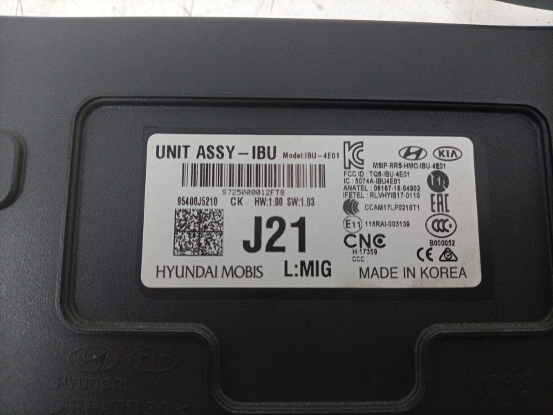 Recambio de modulo electronico para kia stinger (ck) 2.0 tgdi cat referencia OEM IAM  95400J5210 