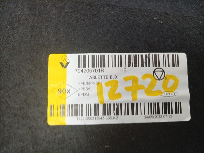 Recambio de bandeja trasera para dacia sandero iii 1.0 tce 90 referencia OEM IAM  794205701R 