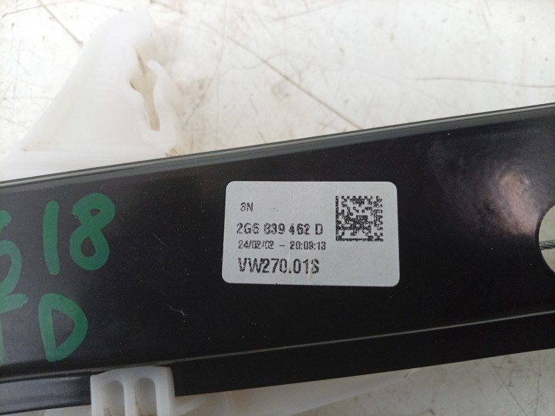 Recambio de elevalunas trasero derecho para volkswagen taigo (cs1) 1.0 tsi referencia OEM IAM  2G6839462D 