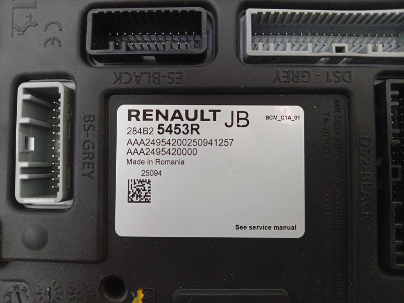 Recambio de modulo electronico para dacia sandero iii 1.0 tce 90 eco-g referencia OEM IAM  284B25453R 