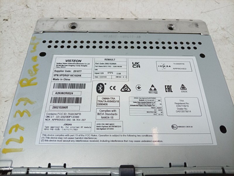 Recambio de sistema audio / radio cd para renault master iii furgoneta (fv) 2.3 dci 150 fwd (fv0f, fv03) referencia OEM IAM  280
