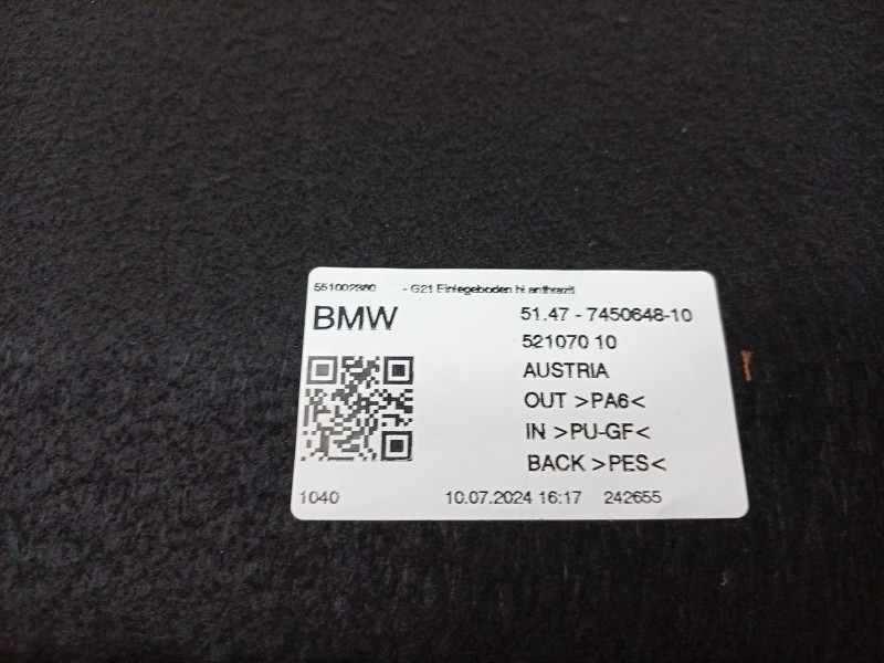 Recambio de tapa maletero para bmw 3 touring m3 competition xdrive referencia OEM IAM  51477450648 