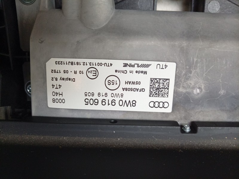 Recambio de pantalla multifuncion para audi a4 b9 (8w2, 8wc) 40 tfsi mild hybrid referencia OEM IAM 8W1919605 8W1919605 