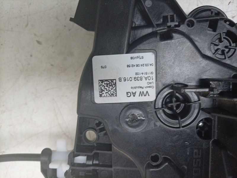 Recambio de cerradura puerta trasera izquierda para volkswagen taigo (cs1) 1.0 tsi referencia OEM IAM  10A839016B 
