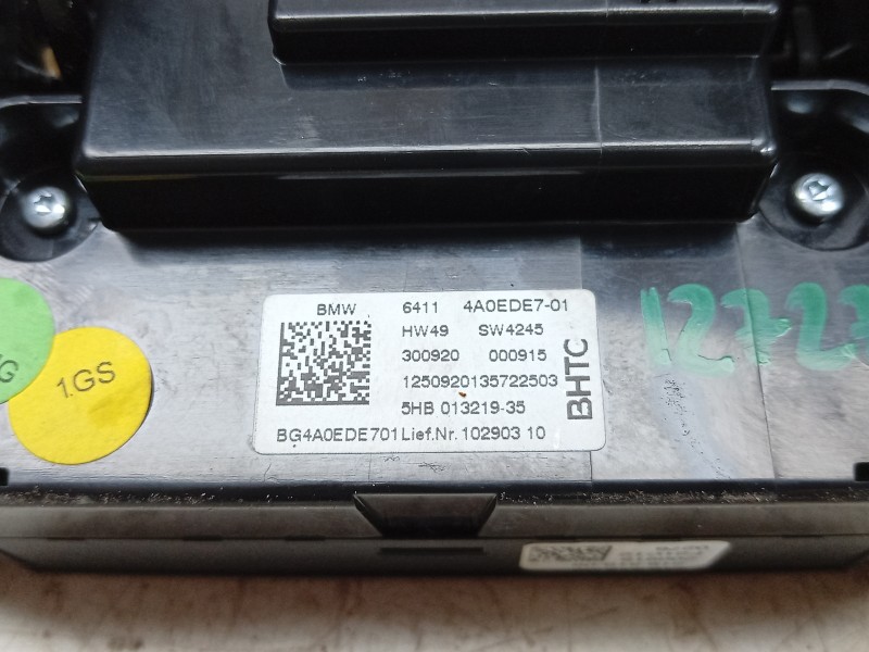 Recambio de mando climatizador para bmw 1 (f40) 118 d referencia OEM IAM  64119855395 