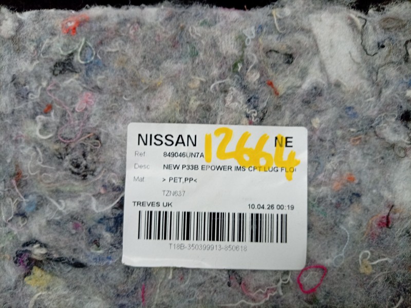 Recambio de alfombra maletero para nissan qashqai iii (j12) 1.5 vc-t referencia OEM IAM  8489046UN7A 