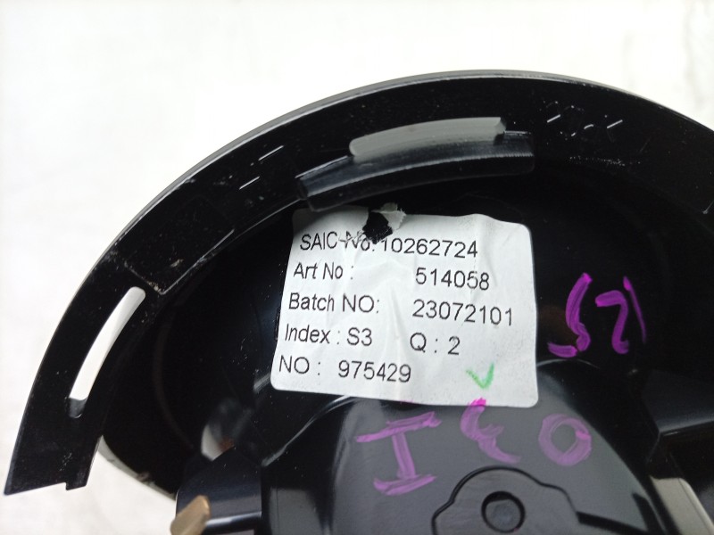Recambio de aireador izquierdo para mg zs suv (azs1) 1.5 vti referencia OEM IAM  10262724 