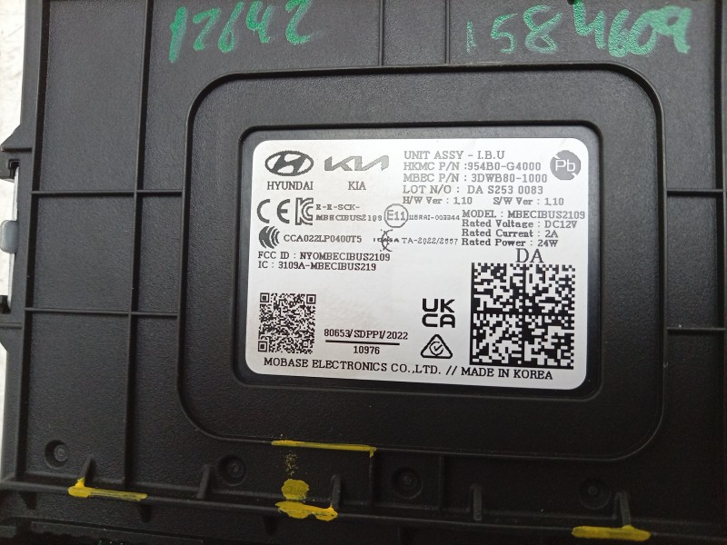 Recambio de modulo electronico para hyundai i30 (pde, pd, pden) 1.0 t-gdi referencia OEM IAM  954B0G4000 