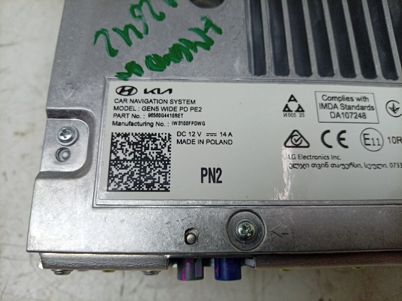 Recambio de sistema navegacion gps para hyundai i30 (pde, pd, pden) 1.0 t-gdi referencia OEM IAM  96560G4410RET 