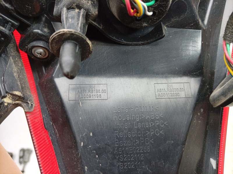 Recambio de piloto trasero derecho para dr evo 5 referencia OEM IAM   