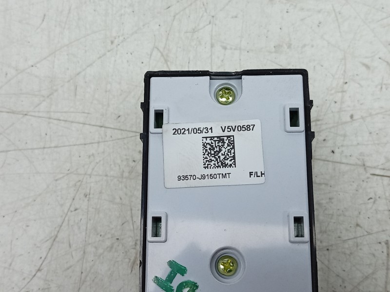 Recambio de mando elevalunas delantero izquierdo para hyundai kona (os, ose, osi) 1.6 gdi hybrid referencia OEM IAM  93570J9150 