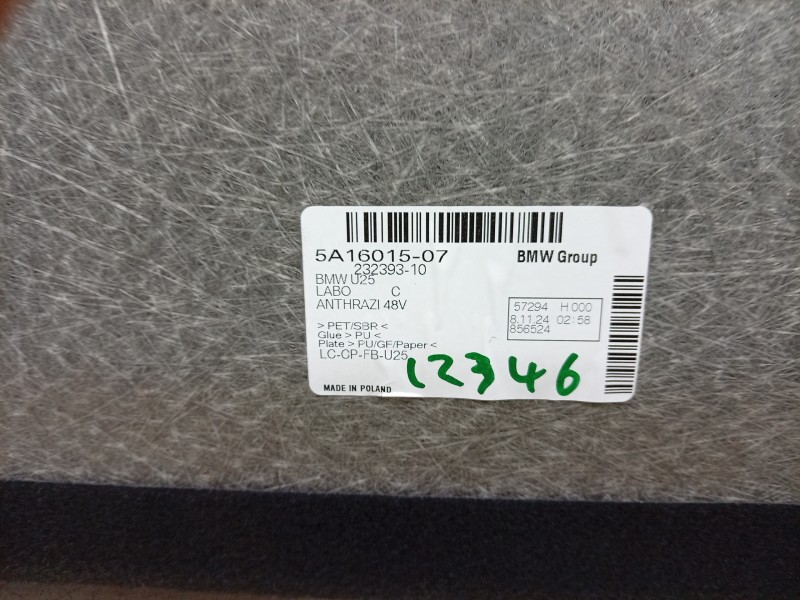 Recambio de alfombra maletero para mini countryman d countryman d referencia OEM IAM  51475A16015 