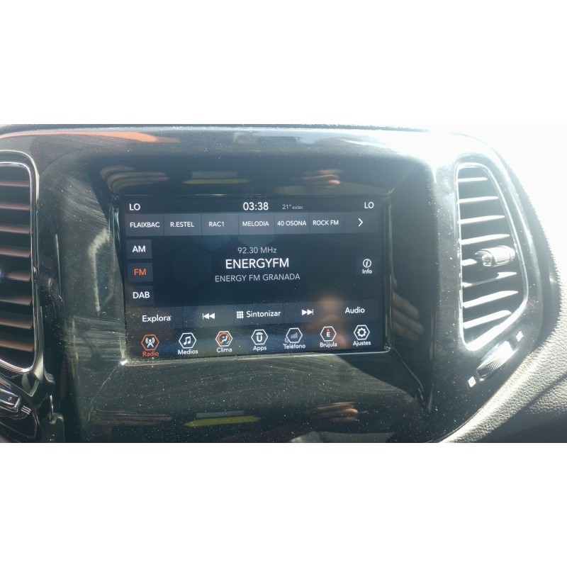 Recambio de pantalla multifuncion para jeep compass (mp, m6, mv, m7) 1.4 multiair referencia OEM IAM   