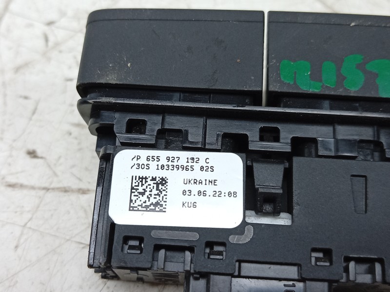 Recambio de interruptor para skoda kamiq (nw4) 1.0 tsi referencia OEM IAM  655927132C 